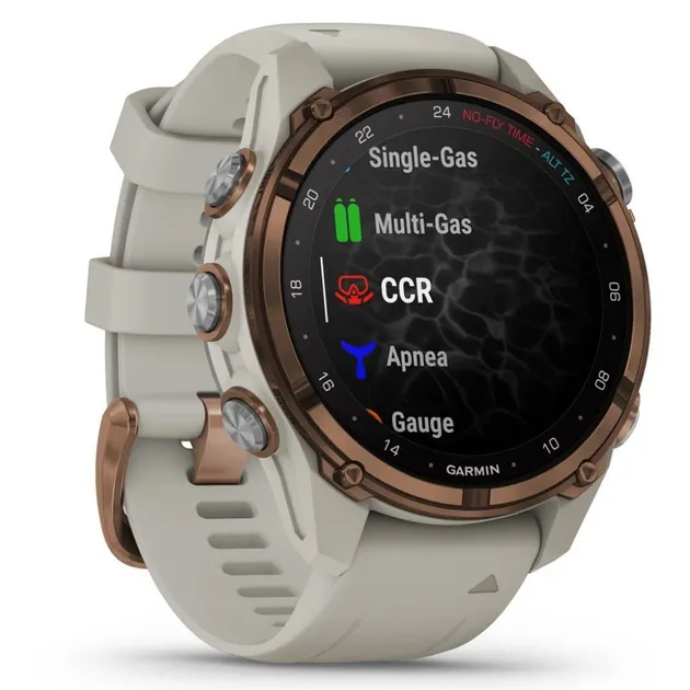 Смарт-годинник Garmin Descen Mk3i Bronze Titanium with French Gray Silicone Band (010-02753-13/14)