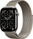 Apple Watch Series 11 GPS + Cellular 42mm Natural Tit. Case w. Natural Milanese Loop (MF8P4)