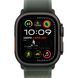 Apple Watch Ultra 2 GPS + Cellular 49mm Black Titan. Case w. Green Trail Loop - M/L (MYTJ3+MYQ43)