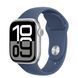 Apple Watch Series 10 Cellular 42mm Silver Alu. Case w. Denim Sport Band - S/M (MWX33)