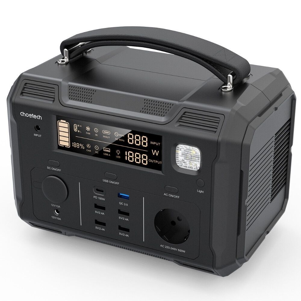 Зарядна станція Choetech Portable Power Station 500W (BS004)