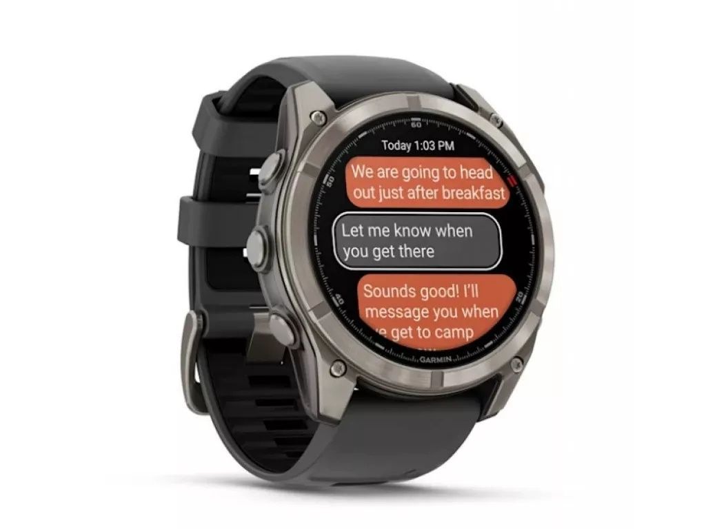 Смарт-годинник Garmin Fenix 8 Pro 47 mm AMOLED Titanium with Graphite/Black (010-03198-10/11)