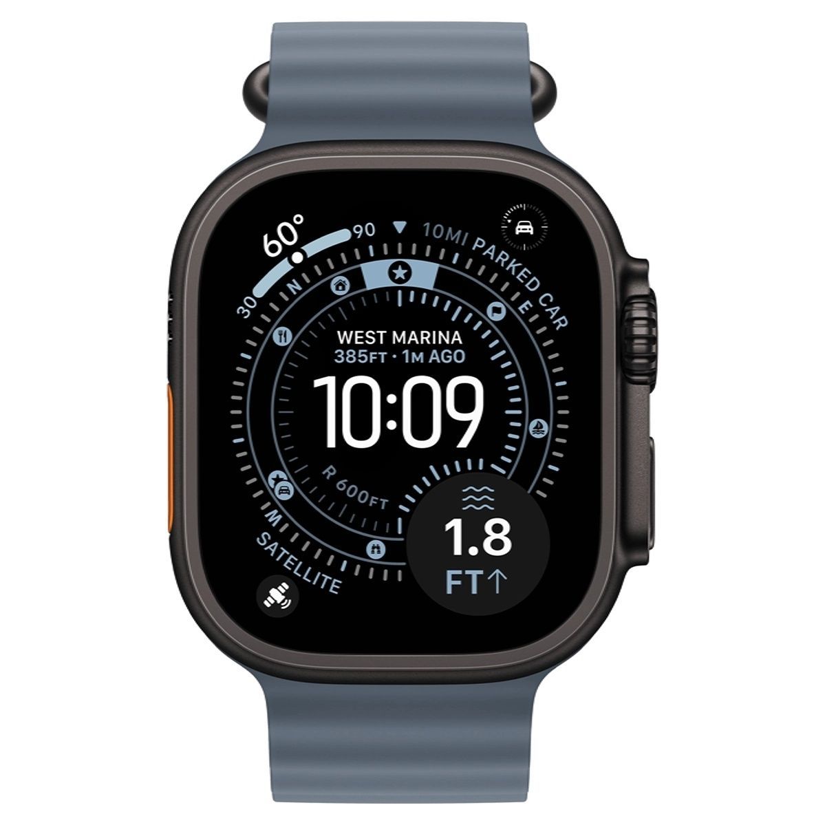 Apple Watch Ultra 3 GPS + Cellular 49mm Black Tit. Case w. Anchor Blue (MF254+MGCJ4)