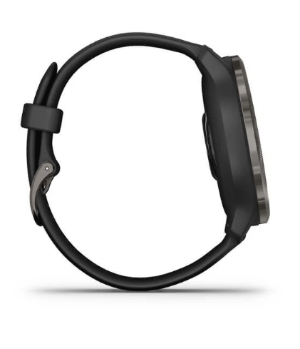Garmin Venu 2 Smart watch Slate Bezel With Black Case Silicone Band 010-02430-11