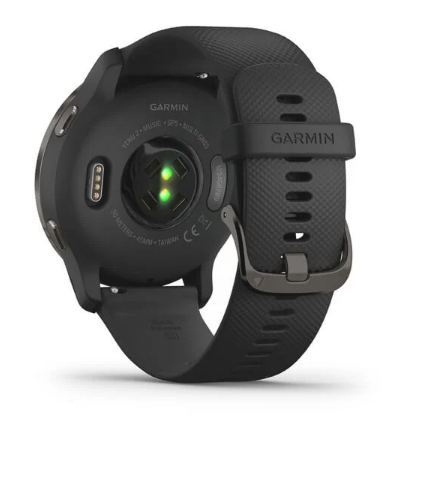 Garmin Venu 2 Smart watch Slate Bezel With Black Case Silicone Band 010-02430-11