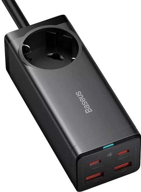 МЗП Baseus GaN3 Pro 100W 2Type-C+2USB Black CCGP000101