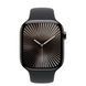Apple Watch Series 10 Cellular 42mm Slate Titanium Case w. Black Sport Band - M/L (MWXH3)