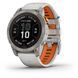 Garmin Fenix 7 Pro Saph Solar, Ti w/Fog Gry/Ember Orange Band, GPS 010-02777-20/21