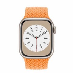 8 41mm Starlight Aluminum Case with Bright Orange Braided Solo Loop - Size 4 MNPD3