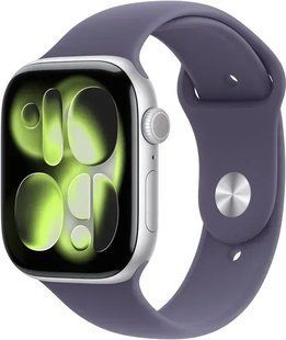 Apple Watch Series 11 GPS 42mm Silver Alu. Case w. Purple Fog S. Band - S/M (MEU64)