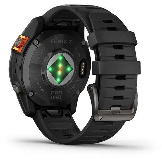 Garmin Fenix 7 Pro Solar, Glass, SltGrySS w/Black Band, GPS смарт-годинник 010-02777-01