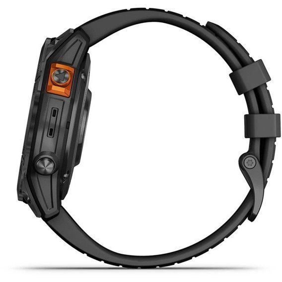 Garmin Fenix 7 Pro Solar, Glass, SltGrySS w/Black Band, GPS смарт-годинник 010-02777-01