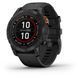 Garmin Fenix 7 Pro Solar, Glass, SltGrySS w/Black Band, GPS смарт-годинник 010-02777-01