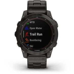 Garmin Fenix 7 Sapph Sol Carbon Gray DLC Ti w/DLC Ti Bracelet 010-02540-39
