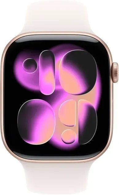 Apple Watch Series 11 GPS 46mm Rose Gold Alu. Case w. Light Blush S. Band - S/M (MEV64)