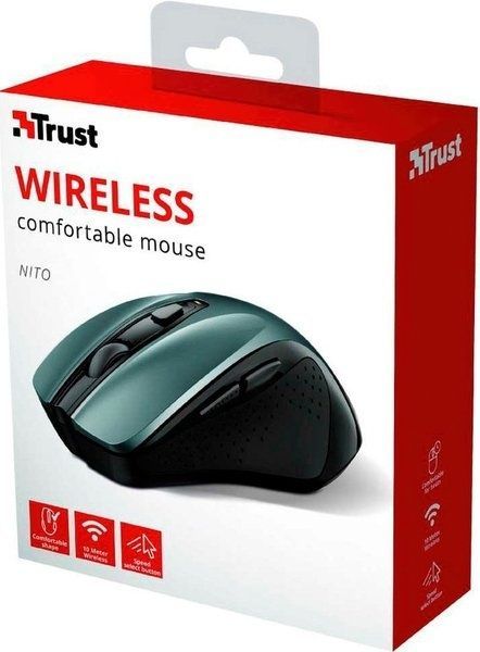 Миша Trust Nito WL Grey/Black (24115)