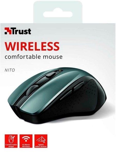 Миша Trust Nito WL Grey/Black (24115)