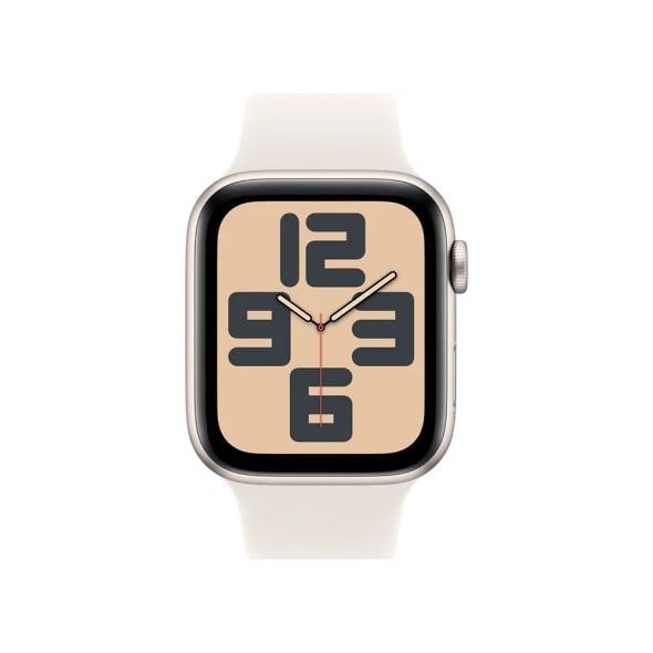 Apple Watch SE 2 40mm Starlight Aluminium Case w. Starlight Sport Band - S/M (MXEF3)
