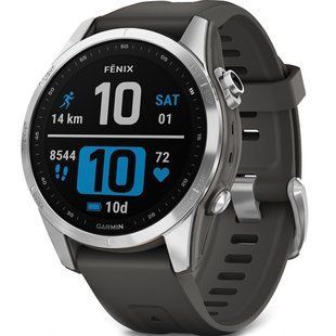 Garmin Fenix 7S Silver with Graphite Band 010-02539-00/01