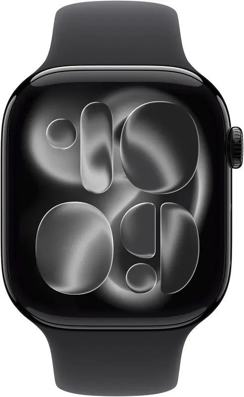 Apple Watch Series 11 42mm Jet Black Alu. Case w. Black S. Band - M/L (MEQU4)