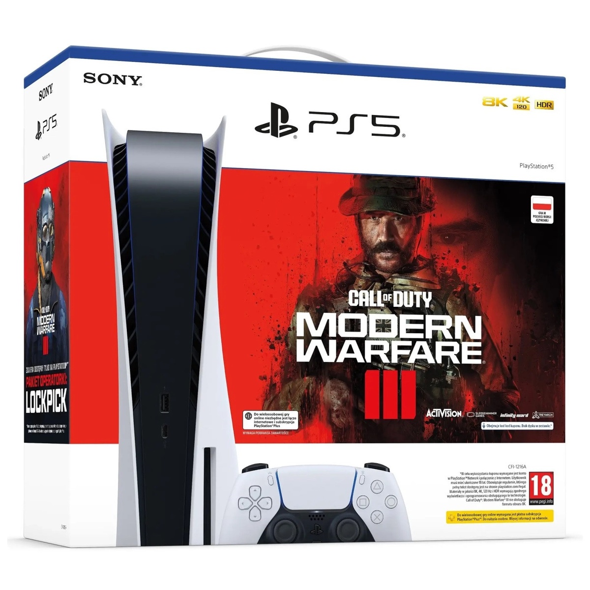 Sony PlayStation 5 825GB White + Call of Duty: Modern Warfare 3 Sony
