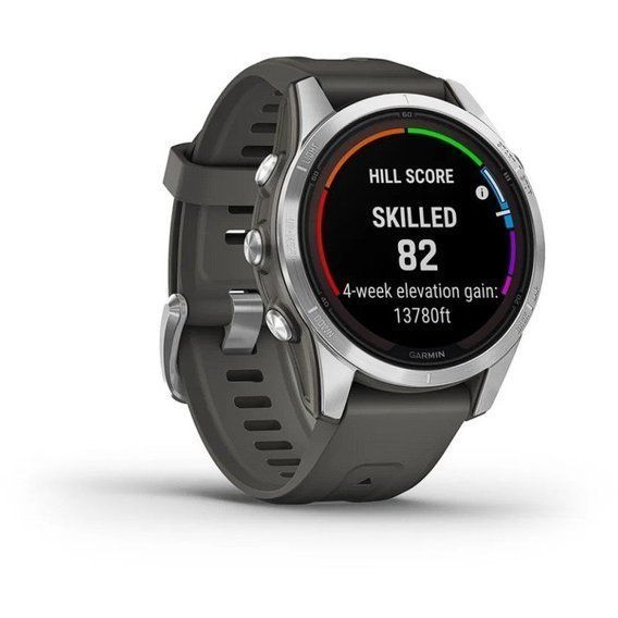 Garmin Fenix 7S Pro Solar, Glass, SS w/Graphite band, GPS смарт-годинник 010-02776-00/01