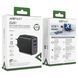 Адаптер Acefast A61 GaN 2xUSB-C + 2xUSB-A PD45W Black
