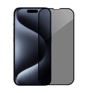 Антишпигун скло Monblan iPhone 16 Pro Max 2.5D Anti Peep 0.26mm [Dust-Proof] Black