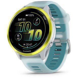 Garmin Forerunner 570 47mm Amp Yellow Aluminum Translucent Whitestone/Turquoise Band (010-02971-01)