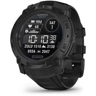 Смарт-годинник Garmin Instinct 3 50mm AMOLED Tactical Edition Black with Black Band (010-03020-50)