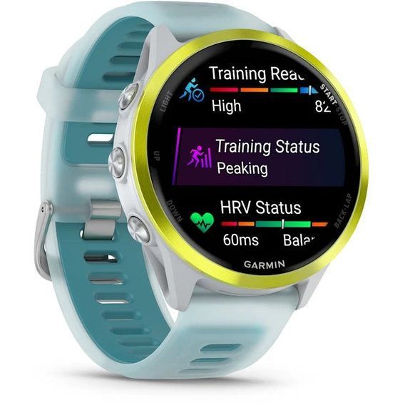 Garmin Forerunner 570 47mm Amp Yellow Aluminum Translucent Whitestone/Turquoise Band (010-02971-01)