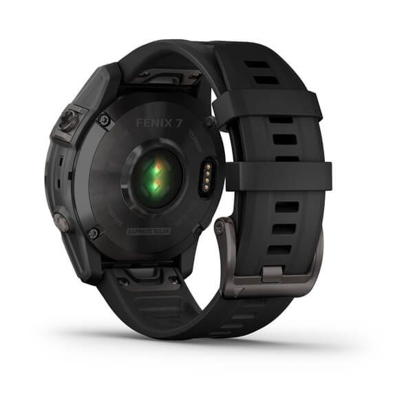 Garmin Fenix 7 Sapphire Solar Carbon Gray DLC Titanium with Black Band 010-02540-20/21