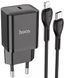 МЗП Hoco N27 Innovative 20W (1 Type-C) + Кабель Type-C to Lightning Black