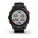 Garmin Fenix 7 Sapphire Solar Carbon Gray DLC Titanium with Black Band 010-02540-20/21