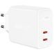Адаптер Acefast A9 USB-C+USB-C PD 40W White