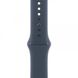 Apple Watch SE 2 40mm Silver Aluminium Case with Storm Blue Sport Band M/L MRE23