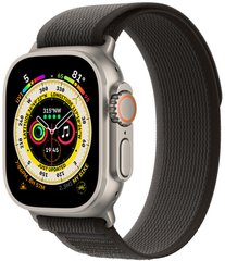 Apple Watch ULTRA 49mm Titanium Case with Black/Gray Trail Loop - M/L MQF53/MQFX3