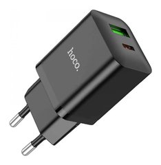 МЗП Hoco N28 Founder 20W (Type-C + USB) Black