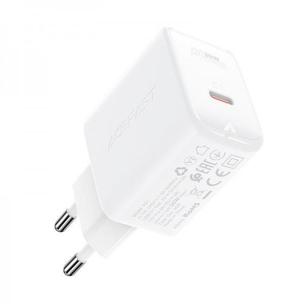 Адаптер Acefast USB-C A21 30w White