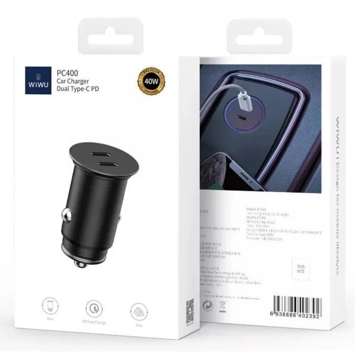 Прикурювач WIWU PC400 Series 40W Black