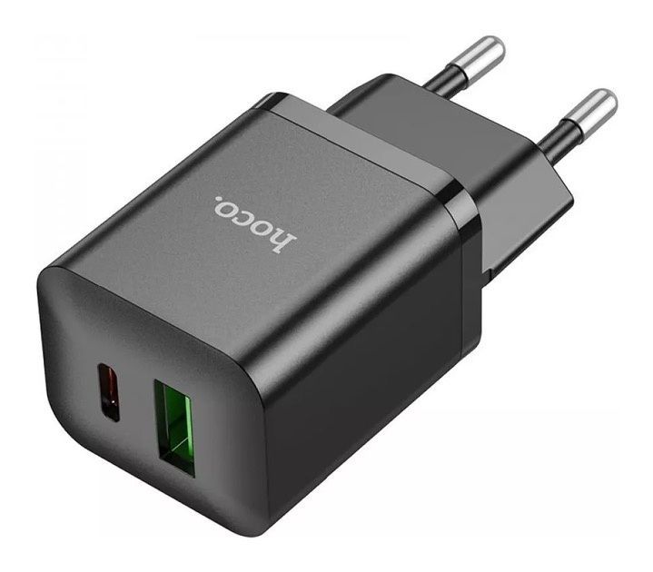 МЗП Hoco N28 Founder 20W (Type-C + USB) Black