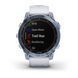 Garmin Fenix 7 Sapphire Solar Mineral Blue DLC Titanium with Whitestone Band 010-02540-24/25