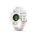 Garmin Lily Classic Watch Lightgold with White Case Italian Leather Band 010-02384-B3