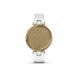 Garmin Lily Classic Watch Lightgold with White Case Italian Leather Band 010-02384-B3