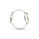 Garmin Lily Classic Watch Lightgold with White Case Italian Leather Band 010-02384-B3