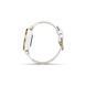 Garmin Lily Classic Watch Lightgold with White Case Italian Leather Band 010-02384-B3