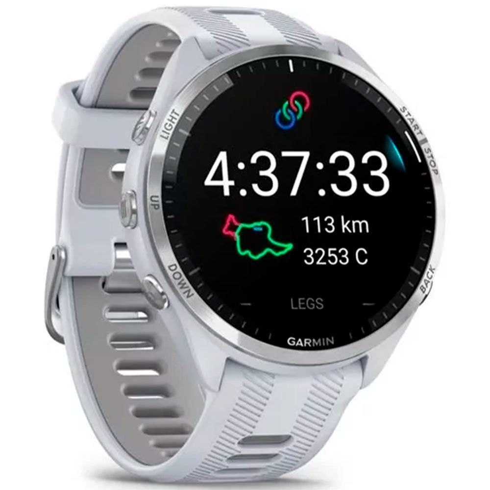 Garmin Forerunner 965 Titanium Bezel Whiteston Case Whiteston/Powder Gray 010-02809-01/11/8