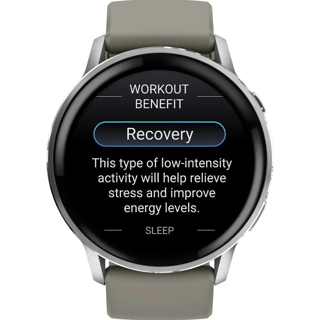 Garmin Venu 4 45 mm Silver with Silver Gray Silicone Band (010-03014-01)