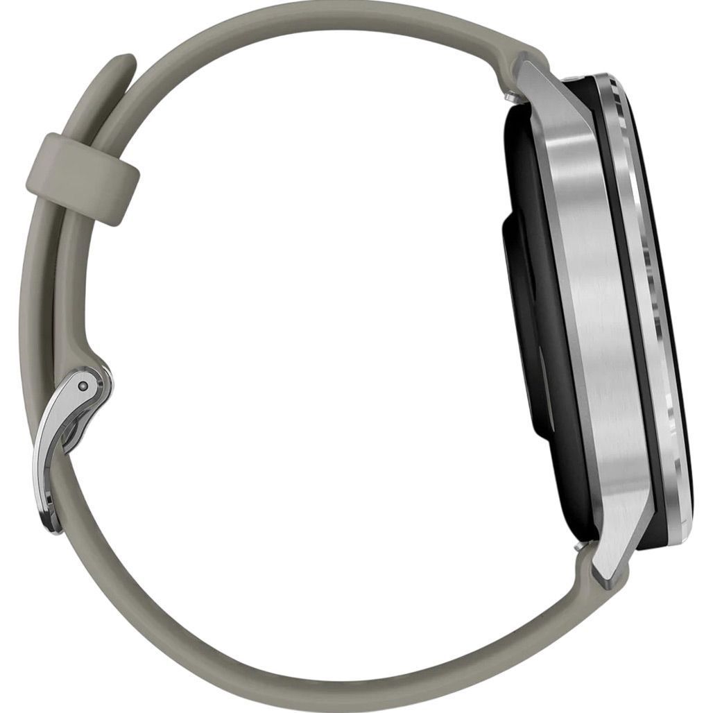 Garmin Venu 4 45 mm Silver with Silver Gray Silicone Band (010-03014-01)