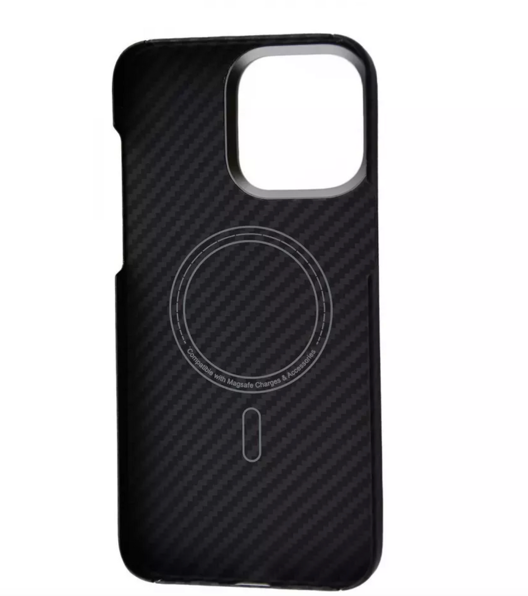Чохол WAVE Premium Carbon Slim with MagSafe iPhone 15 Pro Black